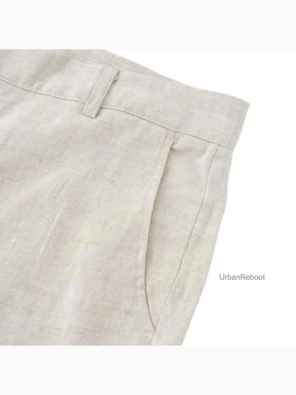 Linen Pants Smart Casual Trousers Summer with Pockets